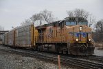 Vehicle train rolls west